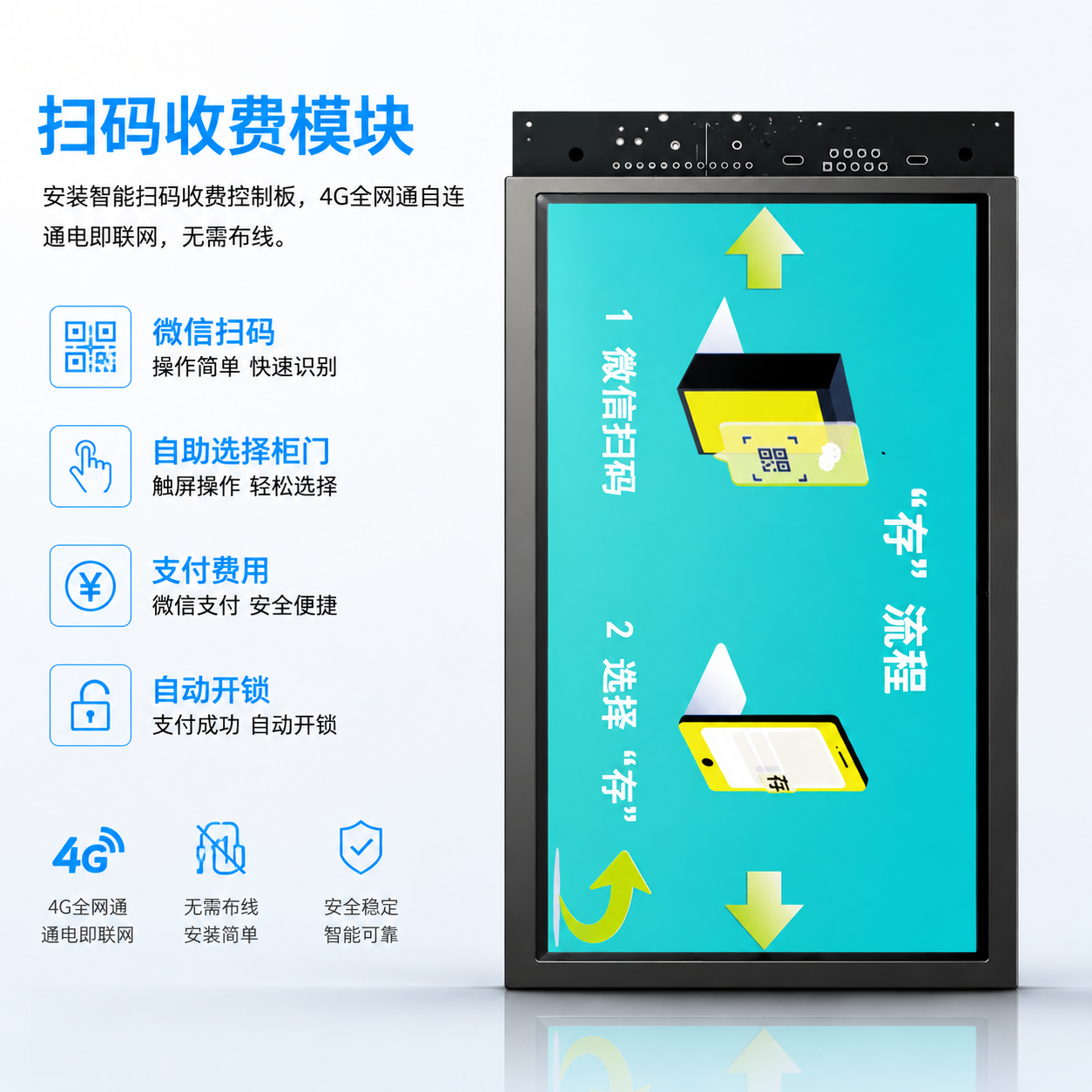 加装扫码收费模块